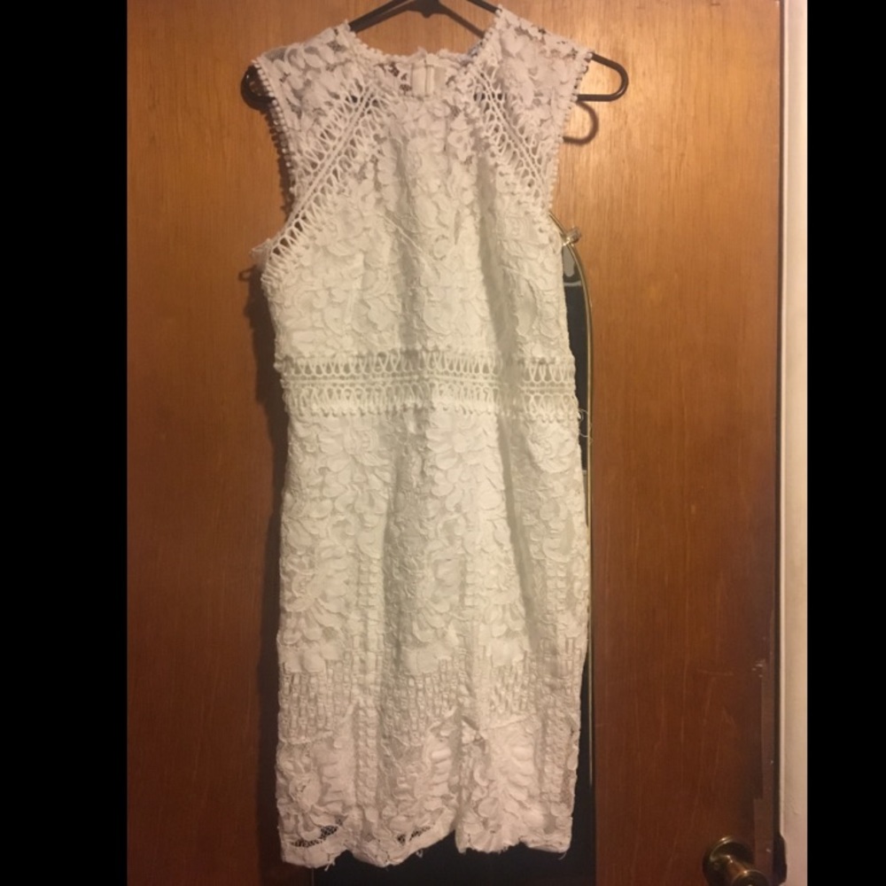 White lace dress